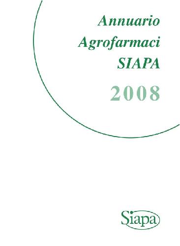 SIAPA, Annuario Agrofarmaci 2008